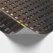 Die Taste am Audio-Mixer Geschenkpapier (Ecke)