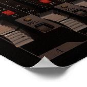 Die Taste am Audio-Mixer Poster (Ecke)