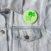 Die Taste "Glück O'" für das irische Kleeblatt Button (Beispiel)