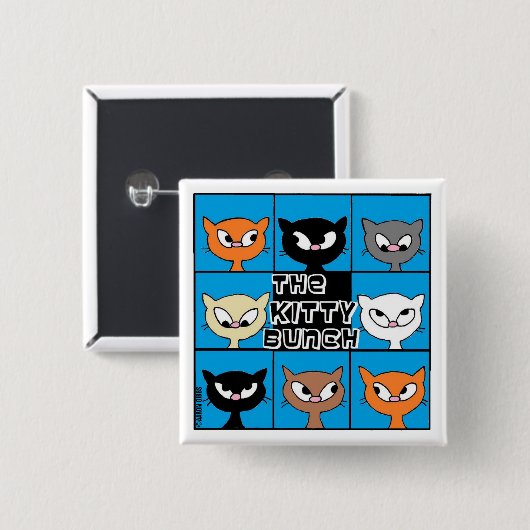 Die Taste "Kitty Bunch Square" Button (Vorne & Hinten)
