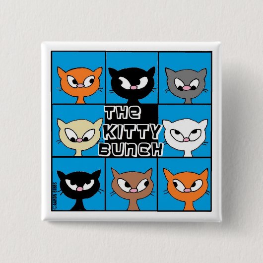 Die Taste "Kitty Bunch Square" Button (Vorderseite)