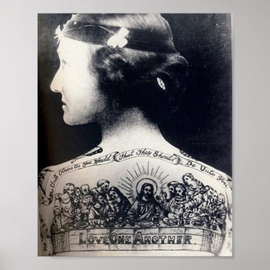 Die tätowierte Flapperin - liebt einander Poster (Vorne)