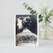 Die tätowierte Flapperin - liebt einander Postkarte (Stehend Vorderseite)