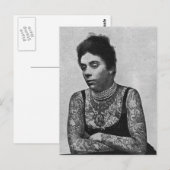 Die tätowierte Mrs. Williams Postkarte (Vorne/Hinten)
