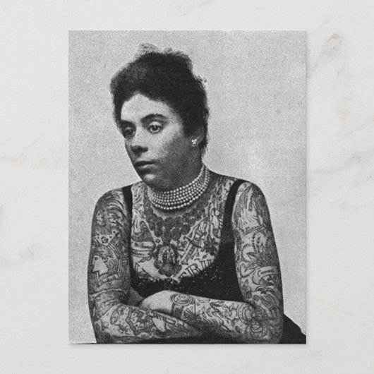 Die tätowierte Mrs. Williams Postkarte (Vorderseite)