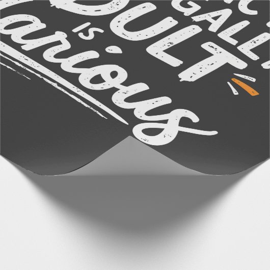 Die Tatsache, dass ich ein Erwachsener bin, ist un Geschenkpapier (Ecke)