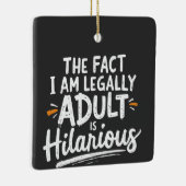 Die Tatsache, dass ich ein Erwachsener bin, ist un Keramikornament (Rechts)