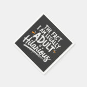 Die Tatsache, dass ich ein Erwachsener bin, ist un Serviette (Ecke)