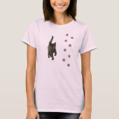 Die Tatzen-T - Shirt der Katze (Vorderseite)