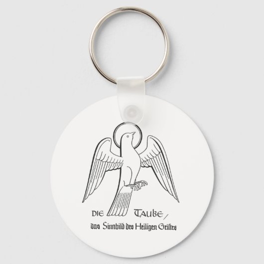 Die Taube - das Symbol des Heiligen Geistes Schlüsselanhänger (Vorderseite)
