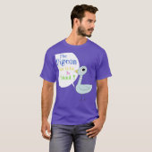 Die Taube muss zur Schule gehen T-Shirt (Vorne ganz)