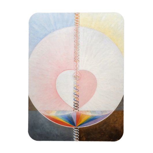 Die Taube, Nr. 1, Hilma af Klint, Herz Magnet (Vertikal)