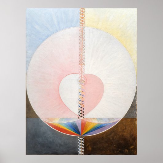 Die Taube, Nr. 1, Hilma af Klint, Herz Poster (Vorne)