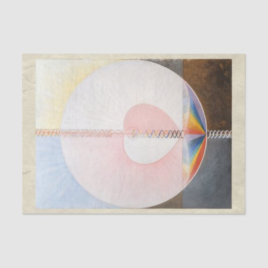 Die Taube, Nr. 1, Hilma Af Klint, Herz Seidenpapier (Vorderseite)