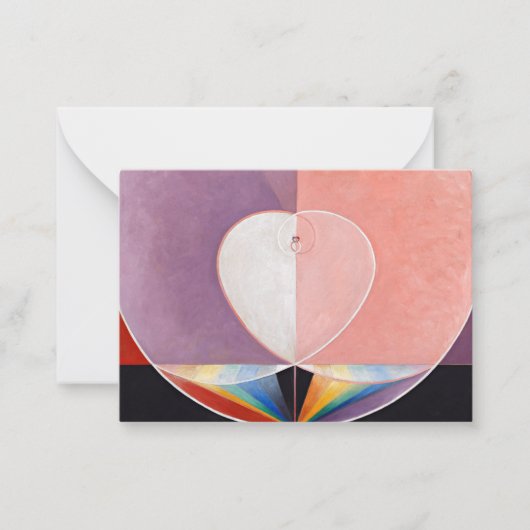 Die Taube, Nr. 2 von Hilma af Klint Mitteilungskarte (Vorderseite)