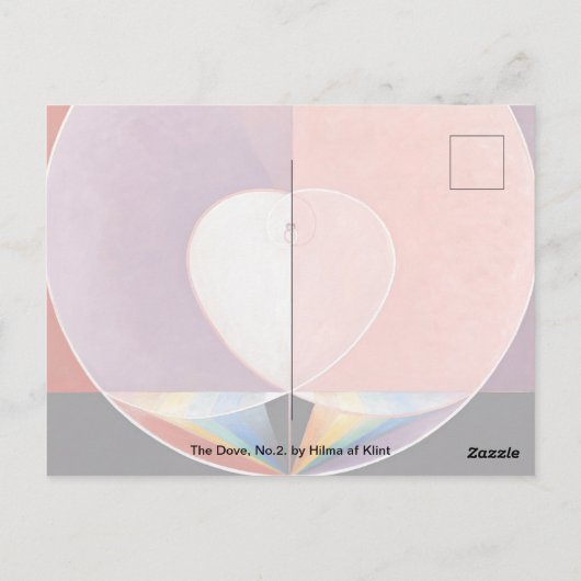 Die Taube, Nr. 2 von Hilma af Klint Postkarte (Rückseite)