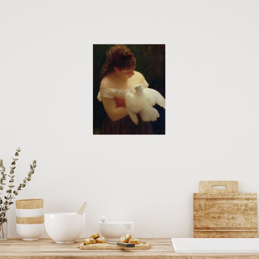 Die Taube Poster (Küche)