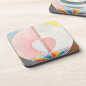 Die Taube von Hilma af Klint Getränkeuntersetzer (Linke Seite)