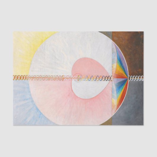 Die Taube von Hilma af Klint Seidenpapier (Vorderseite)