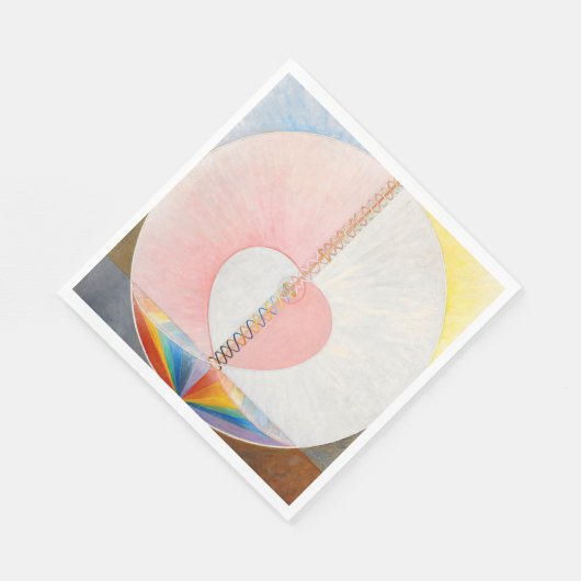 Die Taube von Hilma af Klint Serviette (Ecke)