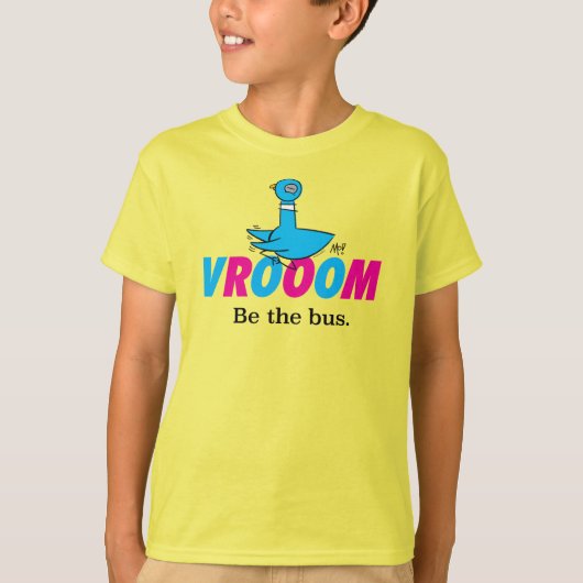 Die Taube Vroom kids gelb T-Shirt (Vorderseite)