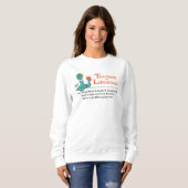 Die Taubenlehrer und Bibliothekare Weiß der Frauen Sweatshirt (Vorne ganz)