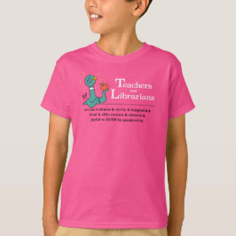 Die Taubenlehrer und die Bibliothekare Kinder rosa T-Shirt