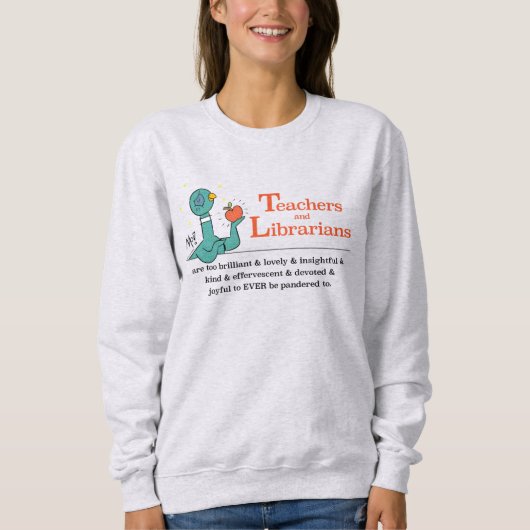 Die Taubenlehrer und Librarianer - Frauenahne Sweatshirt (Vorderseite)