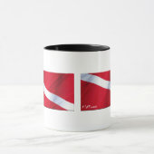 Die Tauchen-Flaggen-Sammlung Tasse (Zentrum)