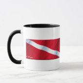 Die Tauchen-Flaggen-Sammlung Tasse (Links)
