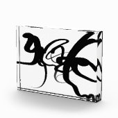 Die Taucher: Abstrakt Schwarz und Weiß Fotoblock (Rechts)