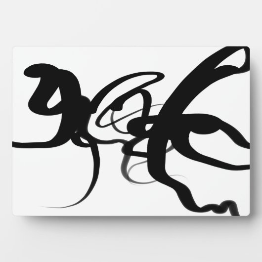 Die Taucher: Abstrakt Schwarz und Weiß Fotoplatte (Vorderseite)