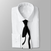 Die Taucher: Abstrakt Schwarz und Weiß Krawatte (Gebunden)