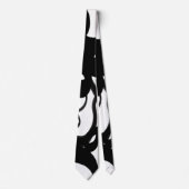 Die Taucher: Abstrakt Schwarz und Weiß Krawatte (Vorderseite)