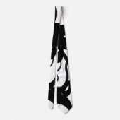 Die Taucher: Abstrakt Schwarz und Weiß Krawatte (Rückseite)