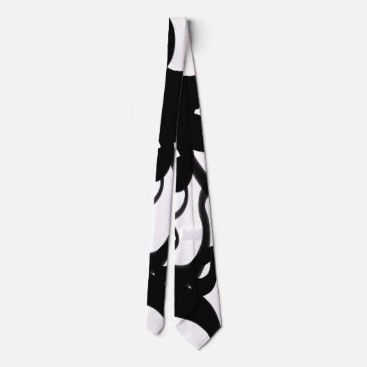 Die Taucher: Abstrakt Schwarz und Weiß Krawatte (Rückseite)