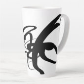 Die Taucher: Abstrakt Schwarz und Weiß Milchtasse (Rechte Ecke)