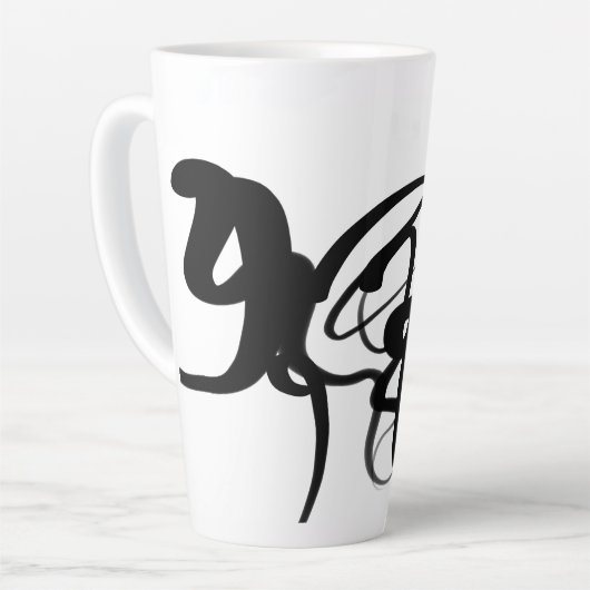 Die Taucher: Abstrakt Schwarz und Weiß Milchtasse (Linke Ecke)