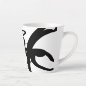 Die Taucher: Abstrakt Schwarz und Weiß Milchtasse (Rechts)