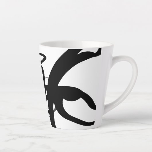 Die Taucher: Abstrakt Schwarz und Weiß Milchtasse (Rechts)