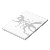 Die Taucher: Abstrakt Schwarz und Weiß Notizblock (Rotiert)