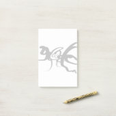 Die Taucher: Abstrakt Schwarz und Weiß Post-it Klebezettel (Auf Schreibtisch)