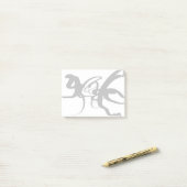 Die Taucher: Abstrakt Schwarz und Weiß Post-it Klebezettel (Auf Schreibtisch)