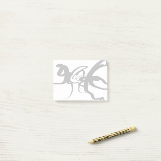 Die Taucher: Abstrakt Schwarz und Weiß Post-it Klebezettel (Auf Schreibtisch)