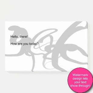 Die Taucher: Abstrakt Schwarz und Weiß Post-it Klebezettel