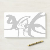 Die Taucher: Abstrakt Schwarz und Weiß Post-it Klebezettel (Auf Schreibtisch)