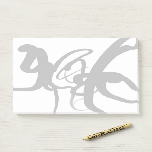 Die Taucher: Abstrakt Schwarz und Weiß Post-it Klebezettel (Auf Schreibtisch)