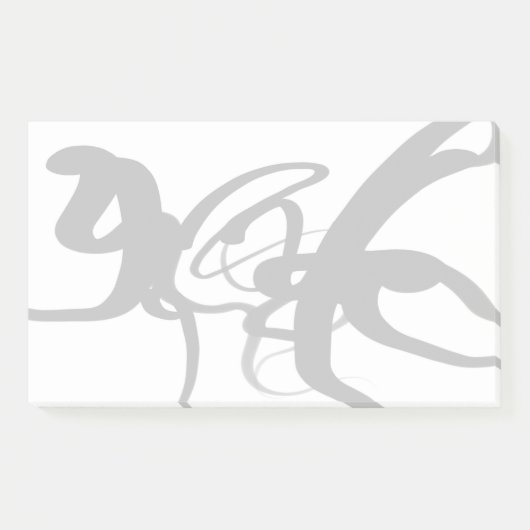 Die Taucher: Abstrakt Schwarz und Weiß Post-it Klebezettel (Vorderseite)