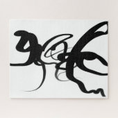 Die Taucher: Abstrakt Schwarz und Weiß Puzzle (Horizontal)