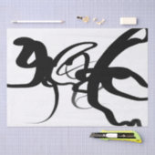 Die Taucher: Abstrakt Schwarz und Weiß Seidenpapier (Handwerk)